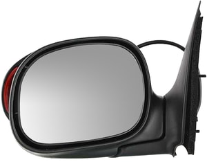 Power Mirror for Ford F-150 1997-2004/F-250 1997-1999, Left <u><i>Driver</i></u>, Non-Towing, Manual Folding, Non-Heated, Contour Style, Paintable, Signal Light in Housing, Regular/SuperCab, Replacement