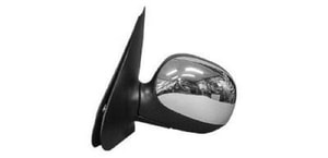Outside Rear View Mirror Assembly for 1997 Ford Expedition, Left <u><i>Driver</i></u> Side, Non-Heated, Without Signal Light, Bright, Cover/Glass Replacement,  F75Z17683AAB