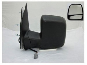 2003 - 2006 Ford E-250 Side View Mirror Assembly / Cover / Glass Replacement - Left <u><i>Driver</i></u> Side