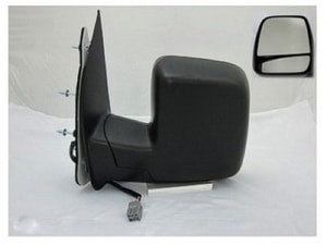 2002 - 2007 Ford E-150 Side View Mirror Assembly / Cover / Glass Replacement - Left <u><i>Driver</i></u> Side