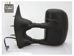 2009 - 2021 Ford E-150 Side View Mirror Assembly / Cover / Glass Replacement - Left <u><i>Driver</i></u> Side