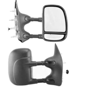 2003 - 2021 Ford E-150 Side View Mirror Assembly / Cover / Glass Replacement - Right <u><i>Passenger</i></u> Side