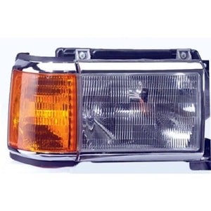 1987 - 1991 Ford Bronco Front Headlight Assembly Replacement Housing / Lens / Cover - Right <u><i>Passenger</i></u> Side