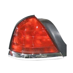 1999 - 2005 Ford Crown Victoria Rear Tail Light Assembly Replacement / Lens / Cover - Left <u><i>Driver</i></u> Side - (Base Model + LX + Police Interceptor + S + Special Edition)