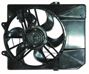 Radiator Cooling Fan Assembly for 1997 - 2003 Ford EscoRight, Right <u><i>Passenger</i></u> Side, Electric Fan Assembly with Air Conditioning,  F7CZ8C607BE Replacement