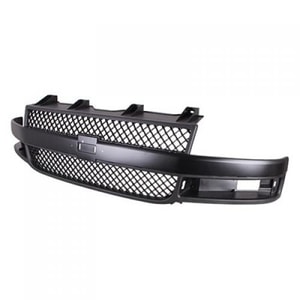 Dark Gray Shell and Insert Grille for Chevrolet Express Van 2018-2023, with Black Molding, Replacement