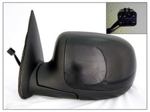 1999 - 2002 GMC Sierra 1500 Side View Mirror Assembly / Cover / Glass Replacement - Left <u><i>Driver</i></u> Side