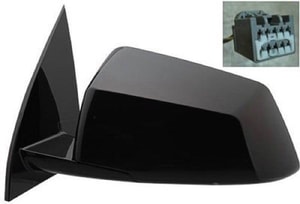 2008 - 2017 GMC Acadia Side View Mirror Assembly / Cover / Glass Replacement - Left <u><i>Driver</i></u> Side