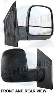 2008 - 2021 Chevrolet Express 3500 Side View Mirror Assembly / Cover / Glass Replacement - Right <u><i>Passenger</i></u> Side