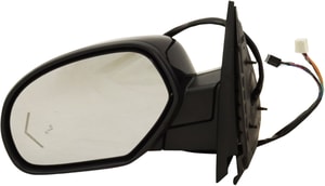 Power Folding Mirror for Chevrolet Suburban/Tahoe 2007-2014, Left <u><i>Driver</i></u>, Non-Towing, Heated, Textured, with Blind Spot Detection, Memory, and Signal Light, Replacement