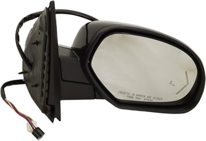 Right <u><i>Passenger</i></u> Side Mirror for Chevrolet Suburban/Tahoe 2007-2014, Non-Towing, Power Operated, Power Folding, Heated, Textured, with Blind Spot Detection, Memory, and Signal Light, Replacement