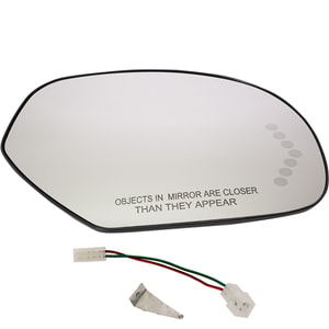 Heated Mirror Glass with Backing Plate and Signal Light for 2007-2014 Silverado/Sierra 2500 HD/3500 HD/Suburban/Yukon, Right <u><i>Passenger</i></u>, without Auto Dimming and Blind Spot Detection, Replacement