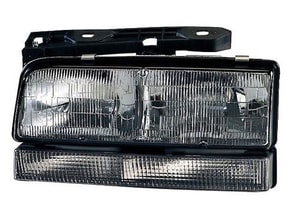 1991 - 1993 Buick Park Avenue Front Headlight Assembly Replacement Housing / Lens / Cover - Left <u><i>Driver</i></u> Side