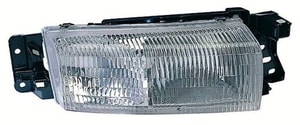 Left <u><i>Driver</i></u> Headlight Assembly for 1992 - 1998 Oldsmobile Achieva Front, Includes Park/Signal Lights, Composite, OEM Replacement Part Number: 16524845, Replacement