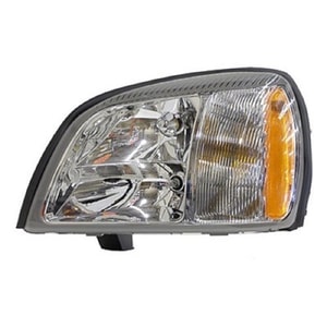 2004 - 2005 Cadillac DeVille Front Headlight Assembly Replacement Housing / Lens / Cover - Left <u><i>Driver</i></u> Side