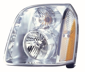 2007 - 2014 GMC Yukon Front Headlight Assembly Replacement Housing / Lens / Cover - Left <u><i>Driver</i></u> Side - (Denali + Denali Hybrid Flex Hybrid)