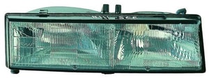 Right <u><i>Passenger</i></u> Headlight Assembly for 1989 - 1991 Pontiac Grand Am, Front Headlight Assembly Replacement Housing / Lens / Cover, Composite,  16509212, Replacement