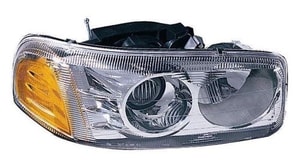 2000 - 2007 GMC Yukon Front Headlight Assembly Replacement Housing / Lens / Cover - Right <u><i>Passenger</i></u> Side - (Denali)