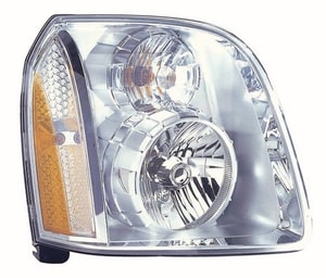 2007 - 2014 GMC Yukon Front Headlight Assembly Replacement Housing / Lens / Cover - Right <u><i>Passenger</i></u> Side - (Denali + Denali Hybrid Flex Hybrid)