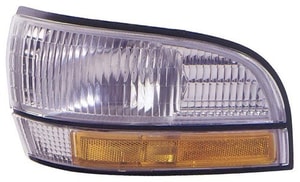 Right <u><i>Passenger</i></u> Front Side Marker Light Assembly for 1992 - 1996 Buick LeSabre, with Corner Light, Lens Cover,  16512674, Replacement
