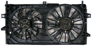 Radiator Cooling Fan Assembly for 2006-2011 Chevrolet Monte Carlo Engine, Suitable for 3.9L V6 + 3.5L V6, Includes Motor/Blade/Shroud,  GM3115187, Replacement