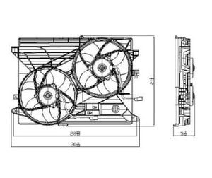 2008 - 2012 Saturn Vue Engine / Radiator Cooling Fan Assembly - (3.6L V6 + 2.4L L4 + 3.5L V6) Replacement