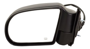 Power Heated Mirror for Chevrolet S10 Pickup (1999-2004) / Blazer (1999-2005), Left <u><i>Driver</i></u>, Manual Folding, Textured, Replacement