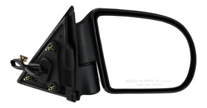 Power Mirror for Chevrolet S10 Pickup 1999-2004/Blazer 1999-2005, Right <u><i>Passenger</i></u>, Heated, Manual Folding, Textured, Replacement