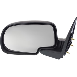 Manual Adjust Mirror for Chevrolet Silverado/GMC Sierra 1999-2006, Left <u><i>Driver</i></u> Side, Non-Towing, Manual Folding, Non-Heated, Chrome, Includes 2007 Classic, Replacement