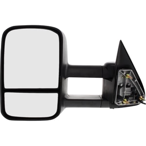 Towing Mirror for Chevrolet Silverado/GMC Sierra 1999-2006, Left <u><i>Driver</i></u>, Power Operated, Manual Folding, Heated, Textured, without Signal Light, Replacement