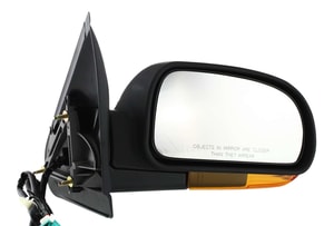 Power Folding, Heated, Textured Mirror with Signal Light for Chevrolet Trailblazer 2002-2009, Right <u><i>Passenger</i></u> Side, Replacement