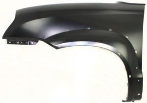 Front Fender for Hyundai Tucson 2005-2009, Left <u><i>Driver</i></u>, Primed (Ready to Paint), 2.0L Engine, without Signal Light Hole, with Side Cladding Hole, Steel, Replacement