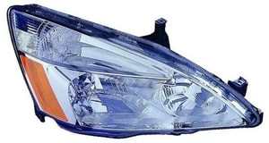 2003 - 2007 Honda Accord Front Headlight Assembly Replacement Housing / Lens / Cover - Right <u><i>Passenger</i></u> Side - (Hybrid Gas Hybrid)