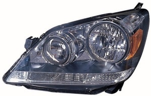 Headlight for Honda Odyssey 2005-2007, Left <u><i>Driver</i></u> Side, Lens and Housing, Halogen - CAPA-Certified, Replacement