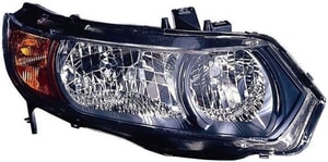 2006 - 2007 Honda Civic Front Headlight Assembly Replacement Housing / Lens / Cover - Right <u><i>Passenger</i></u> Side - (2 Door; Coupe)