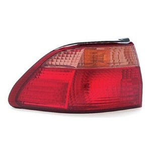 1998 - 2000 Honda Accord Rear Tail Light Assembly Replacement / Lens / Cover - Left <u><i>Driver</i></u> Side Outer - (4 Door; Sedan)