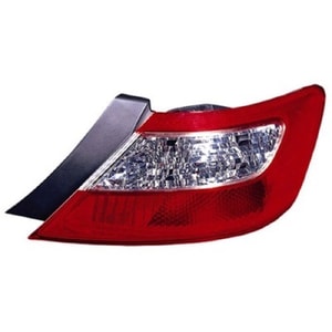 2006 - 2008 Honda Civic Rear Tail Light Assembly Replacement / Lens / Cover - Right <u><i>Passenger</i></u> Side - (2 Door; Coupe)