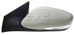 Left <u><i>Driver</i></u> Side View Mirror Assembly for 2014 - 2016 Hyundai Elantra Sedan, USA Built, Power, Heated, with Signal Light, Primed To Match (PTM),  876103Y510, Replacement