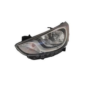 2012 - 2015 Hyundai Accent Front Headlight Assembly Replacement Housing / Lens / Cover - Left <u><i>Driver</i></u> Side - (Hatchback)