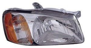 2000 - 2002 Hyundai Accent Front Headlight Assembly Replacement Housing / Lens / Cover - Right <u><i>Passenger</i></u> Side