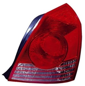2004 - 2006 Hyundai Elantra Rear Tail Light Assembly Replacement / Lens / Cover - Left <u><i>Driver</i></u> Side - (4 Door; Sedan)