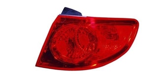 2007 - 2009 Hyundai Santa Fe Rear Tail Light Assembly Replacement / Lens / Cover - Right <u><i>Passenger</i></u> Side Outer