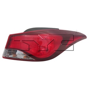 2014 - 2016 Hyundai Elantra Rear Tail Light Assembly Replacement / Lens / Cover - Right <u><i>Passenger</i></u> Side Outer