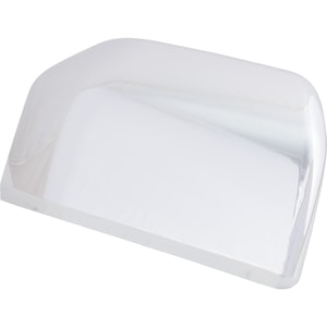 Mirror Cover for Ford F-150 Pickup 2015-2020, Right <u><i>Passenger</i></u>, Standard, Non-Towing, without Signal Light, Crew/Extended Cab, Excluding Raptor Model, Chrome, Replacement