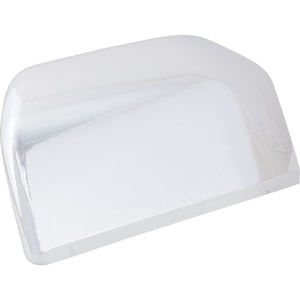 Mirror Cover for Ford F-150 Pickup 2015-2020, Left <u><i>Driver</i></u>, Standard, Non-Towing, without Signal Light, Crew/Extended Cab, Chrome (Excluding Raptor Model), Replacement