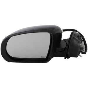Power Mirror for Jeep Compass 2017-2023, Left <u><i>Driver</i></u>, Manual Folding, Heated, Paintable, with Signal Light, without Auto Dimming, Blind Spot Detection, Memory, Replacement