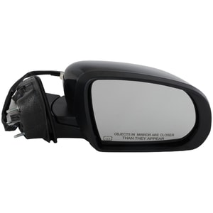 Power Mirror for Jeep Compass 2017-2023, Right <u><i>Passenger</i></u> Side, Manual Folding, Heated, Paintable, with Signal Light, without Auto Dimming, Blind Spot Detection, and Memory, Replacement