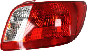 Tail Light Assembly for Kia Rio Sedan, Right <u><i>Passenger</i></u> Side, Compatible with 2006-2011 Models, Replacement