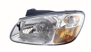 2007 - 2009 Kia Spectra Front Headlight Assembly Replacement Housing / Lens / Cover - Left <u><i>Driver</i></u> Side