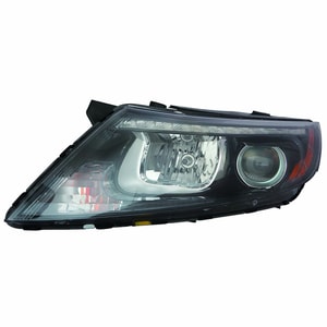 Left <u><i>Driver</i></u> Headlight Assembly for 2014-2015 Kia Optima, High-Intensity Discharge, USA Built, with LED Position Light, Composite,  921012T560, Replacement